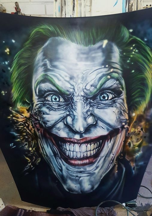 Joker by @TankGirlAirbrushArt