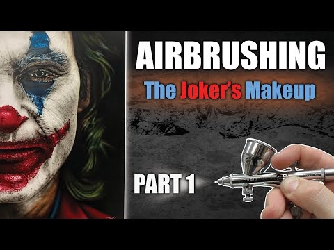 Learn how to Airbrush / Paint the Joker : Part 1 - See more on YouTube - Airbrush Videos