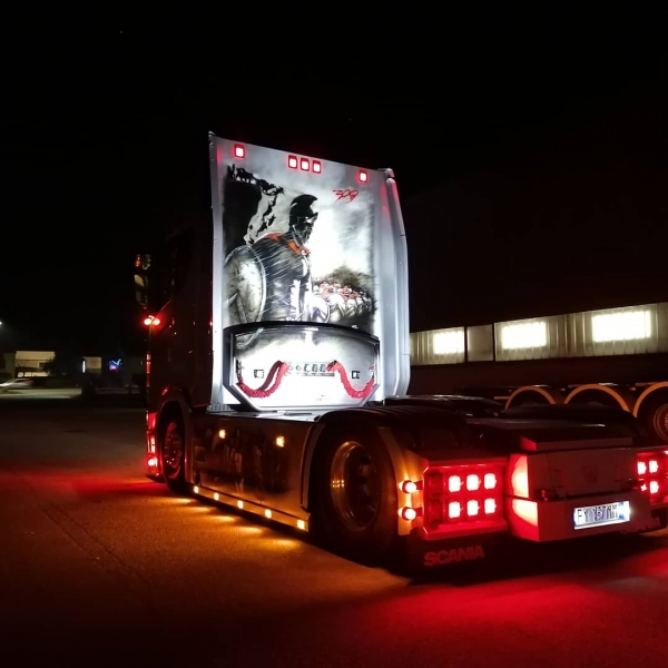 The Spartan - Scania Show Truck by ArteKaos Airbrush