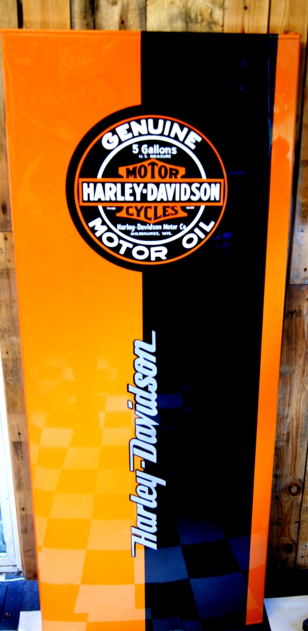 peinture harley Davidson sur frigo - frigos custom