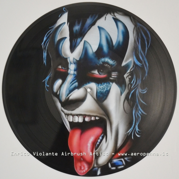 aerografia su disco in vinile - Airbrush Artwoks