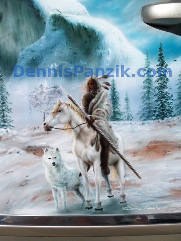 Airbrushed for a native american and his wife. facebook.com/dennispanzikartistry - Airbrush Artwoks