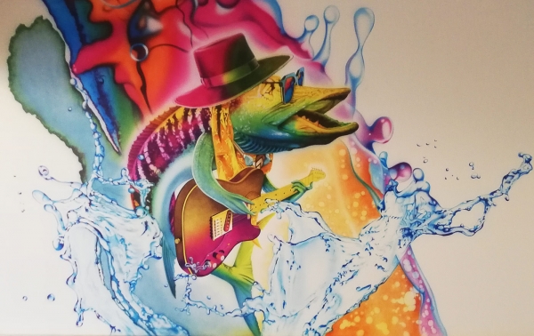 Airbrush Mural in hotel