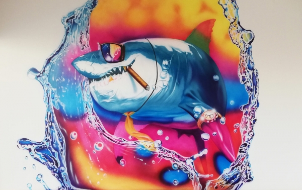 Airbrush Mural in hotel