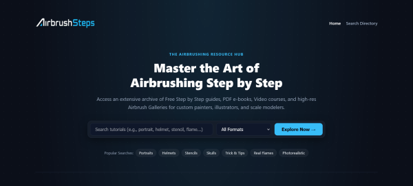 Airbrush Steps & Tutorials: Free Guides, Ebooks & Videos - airbrushsteps.com - Creative Learning
