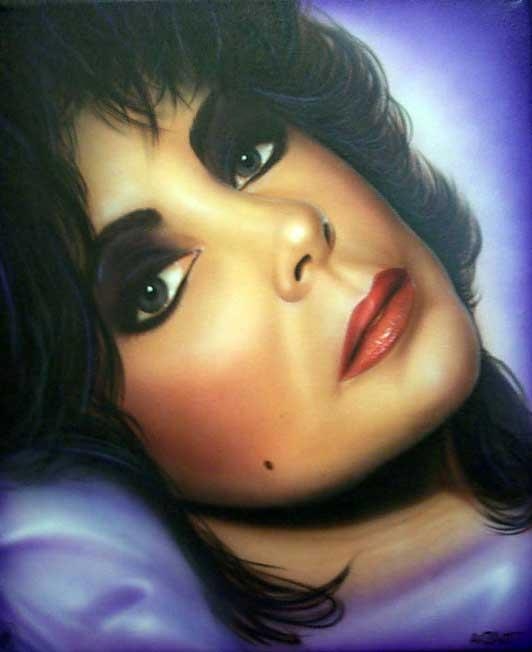 Elizabeth Taylor on Canvas