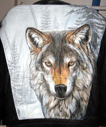 Custom airbrushed Leather Jacket by Tim Miklos of iPaint Airbrush Studio  - My Paintings