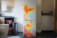 Phoenix on the refrigerator by LukeSobczakAirbrush - Airbrush Artwoks