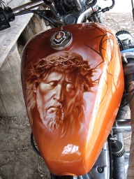 Jesus airbrush tankas - airbrush