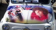 Simoncelli Tribute on Fiat 500 MITICA!!! - Favorite Art