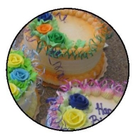 Cakes airbrushed with Badger King of Cakes Pro airbrush by Andresens Bakery - Airbrush on Foods