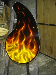 REAL TRUE FIRE COFFEE TABLE by FENO - Kustom Airbrush