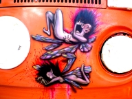 Kombi Van - splattered pixies/ fairies - AUTO ART