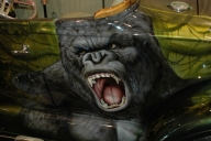 Kong - Airbrush kustom painting - Fotorealismo