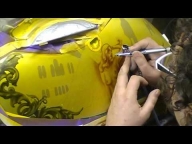 Atelier Meijer - Motorcycle sidecase airbrush - Airbrush Videos