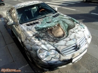 Mercedes airbrush alligator - Tuning Cars Airbrush 