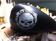 HARLEY SKULL - Airbrush Artwoks