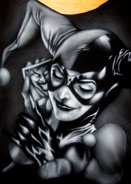 Harley Quinn t-shirt - spray-tees.com - Airbrush Artwoks