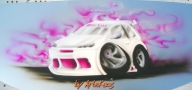 "Maxi Kikka" - Caricature Tuning Car - ArteKaos Airbrush