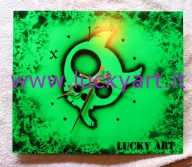 quadrologio "Logo" visita www.luckyart.it e iscriviti alla newsletter per vincere questo orologio e altri premi - kustom watch