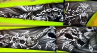 Character Design, Logo Design, Airbrush Graffiti Murals, Graphic and Web Design - Enok Labs - Tuning Cars Airbrush 