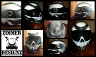 Scorpion helmet custom painted skull by ZimmerDesignZ.com - My Designs