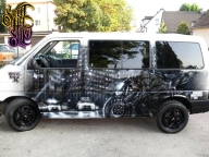 Custom airbrush on Van - Kustom Airbrush