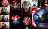 Custom painted "In God We Trust" motorcycle helmet by ZimmerDesignZ.com - My Designs