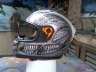 Toothy airbrushed helmet by nixa expensive . - My Designs