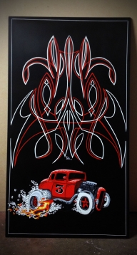 Hot rod pinstriping - Cheekyairbrushing com au