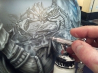 Scorpion Hayabusa Tank - Airbrush Step by Step