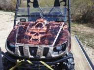 Custom Graphics on ATVs, Snowmobiles, Quads, Golf Carts  - Kustom Airbrush