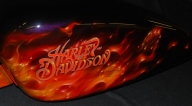 Harley Tin Set with True Fire, Three Piece - Airbrush Artwoks