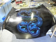 Viper on Hood - Airbrush Artwoks