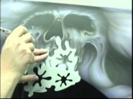 Airbrush stencil step by step - Creative Learning