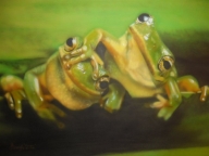 airbrush - Frogs by Julia Tapp - Airbrush Artwoks