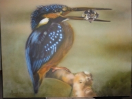 kingfishers - Kingfisher by Julia Tapp - Airbrush Artwoks