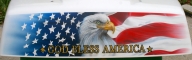 eagle and flag on trike - Kustom Airbrush