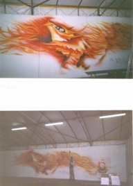 Airbrush on wall, by ArteKaos Airbrush - ArteKaos Airbrush