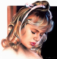 Portrait of Young Woman | T-Shirt Joe the Airbrush Wizard - Photorealism