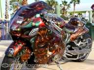 2012 Rat's Hole 40th Custom Bike Show Daytona - Motorcycle USA - Kustom Airbrush