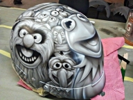 Airbrush art helmet by Julio Sapere | Ahahah!Awesome! - Favorite Art