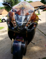 Lion Hayabusa painted by ZimmerDesignZ.com - My Designs