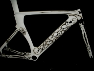 bicycle skull black and white - AADesign Kustom Airbrush 