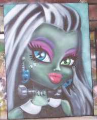 Monster High Frankie - Airbrush Artwoks