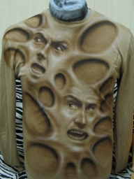 Airbrush Artwork on T shirt by tauart - Airbrush Artwoks