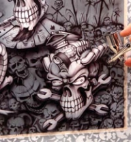 Iwata Medea Airbrush | Resources | How-To: Wrath of the Skullmaster - Creative Learning