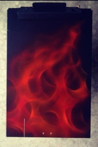 Flames - Airbrushed