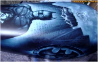 airbrus custom paint - Chopper American IronHorse 1800 Batman  The Dark Knight