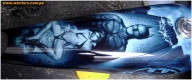 airbrus custom paint - Chopper American IronHorse 1800 Batman  The Dark Knight